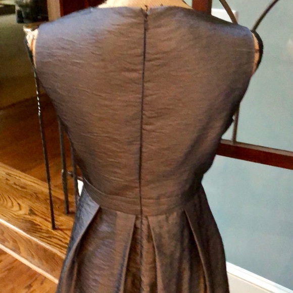 Madison Gray Embellished Waist Dress Sz 12 - Picture 6 of 7